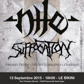 NILE + SUFFOCATION + BLOODTRUTH + CHABTAN @u Bikini