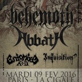 BEHEMOTH + ABBATH + ENTOMBED AD + INQUISITION @ La Cigale