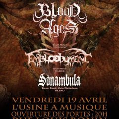 BLOOD AGES + EMBLOODYMENT + SONAMBULA @ L’Usine A Musique
