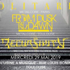 SOLITARIS + FROM DUSK TO DAWN + RECURSIVITY @ L’Usine A Musique